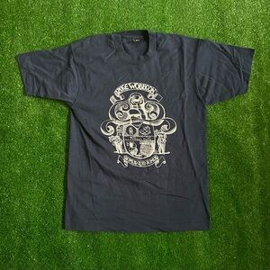 Screen Stars Lake Wobegon Graphic Blue Tee